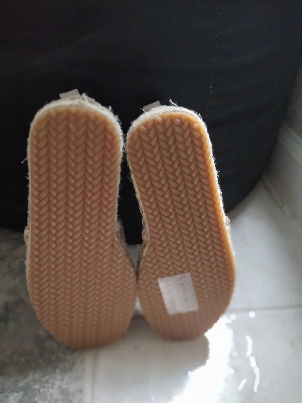 H&M Kids Neutral Beige Slip-On Espadrilles